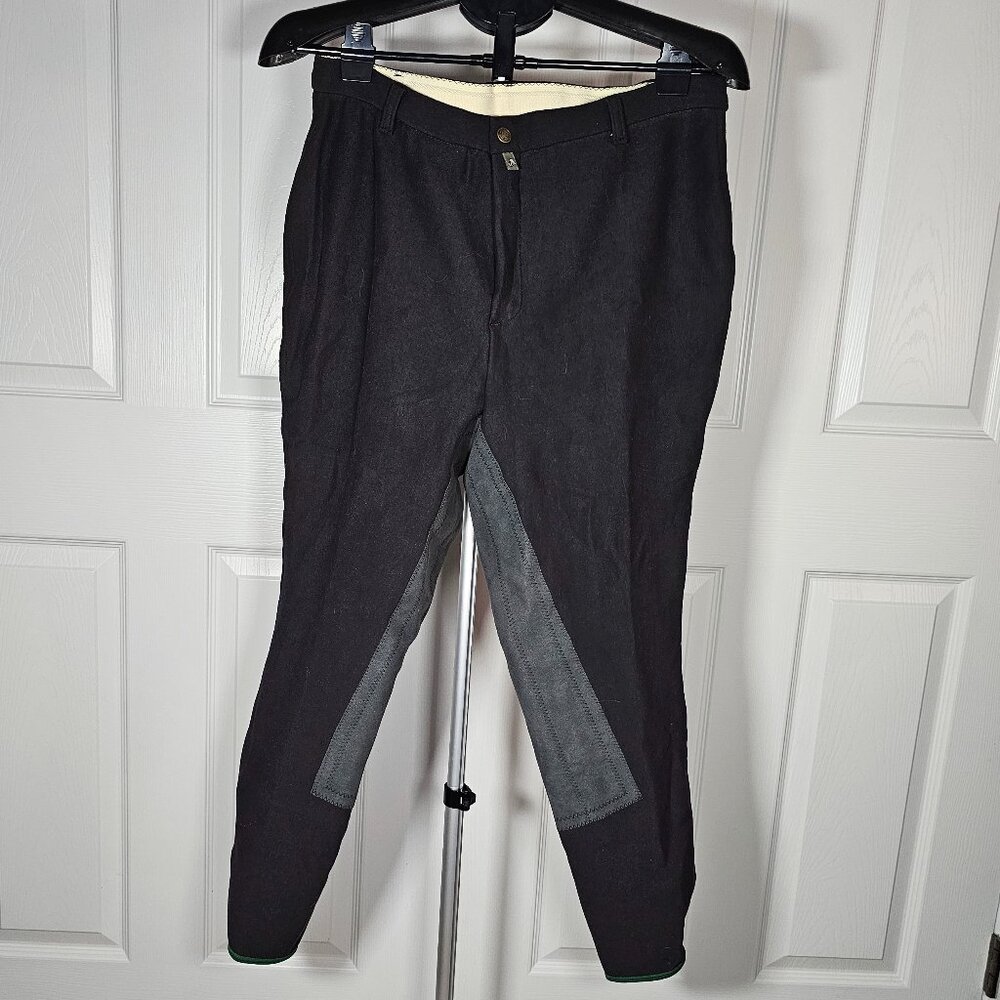 Devon Aire Black Full Seat Riding Breeches Size 36L